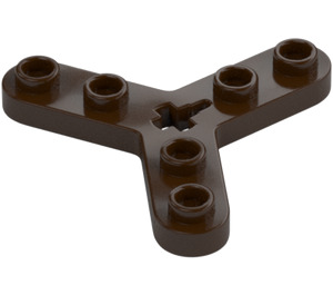 LEGO Dark Brown Technic Rotor 3 Blade with 6 Studs (32125 / 51138)