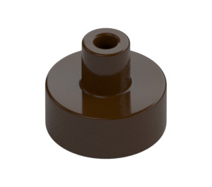 LEGO Dark Brown Tile 1 x 1 Round with Hollow Bar (20482 / 31561)