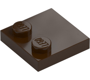 LEGO Dark Brown Tile 2 x 2 with Studs on Edge (33909)