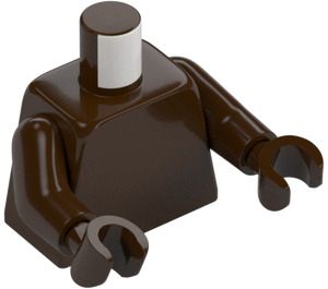 LEGO Dark Brown Torso with Arms and Hands (73403 / 76382)