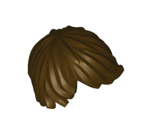 LEGO Dark Brown Tousled Hair Swept Left (18226 / 87991)