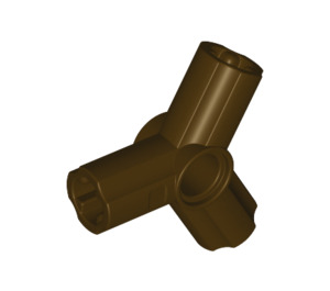 LEGO Dark Brown Triangular Three-Axle Connector with Pin Hole (10288 / 49155)