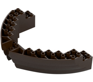 LEGO Tmavě hnědá UpperPart Stem 16 x 12 x 2.33 (14740 / 64645)