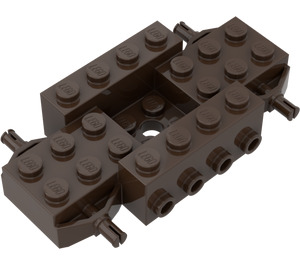 LEGO Dunkelbraun Fahrzeug Chassis 4 x 8 (30837)