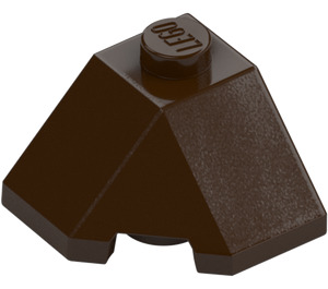 LEGO Dark Brown Wedge 2 x 2 (45°) Corner (13548)