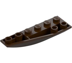 LEGO Dark Brown Wedge 2 x 6 Double Inverted Left (41765)