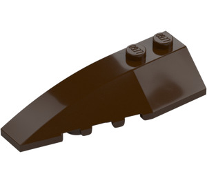 LEGO Dark Brown Wedge 2 x 6 Double Left (5830 / 41748)