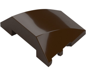 LEGO Dark Brown Wedge Curved 3 x 4 Triple (64225)