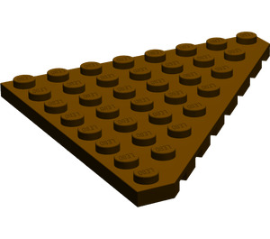 LEGO Dark Brown Wedge Plate 8 x 8 Corner (30504)