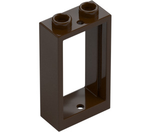 LEGO Dark Brown Window Frame 1 x 2 x 3 without Sill (3662 / 60593)