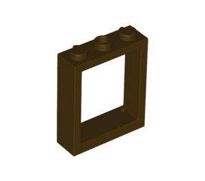 LEGO Dunkelbraun Fenster Rahmen 1 x 3 x 3 (51239)