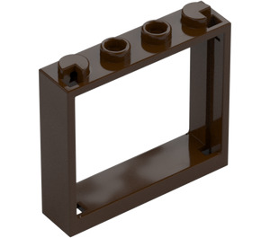 LEGO Dark Brown Window Frame 1 x 4 x 3 (60594)