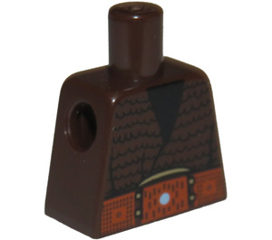LEGO Dark Brown Zolm Torso without Arms (973)