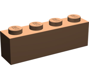 LEGO Dunkles Fleisch Backstein 1 x 4 (3010 / 6146)
