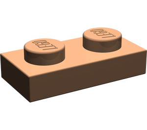LEGO Dunkles Fleisch Platte 1 x 2 (3023 / 28653)