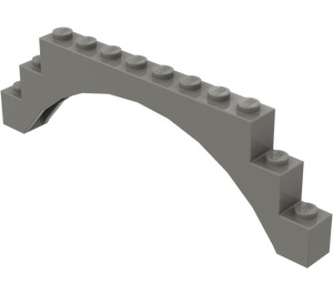 LEGO Mørk grå Bue 1 x 12 x 3 uten hevet bue (6108 / 14707)