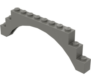 LEGO Dark Gray Arch 1 x 12 x 3 without Raised Arch (6108 / 14707)