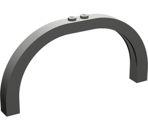 LEGO Dark Gray Arch 1 x 12 x 5 with Curved Top (6184)