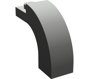 LEGO Dark Gray Arch 1 x 3 x 2 with Curved Top (6005 / 92903)
