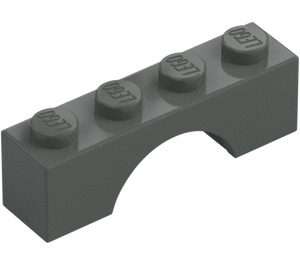 LEGO Donkergrijs Boog 1 x 4 (3659)