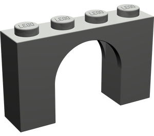 LEGO Donkergrijs Boog 1 x 4 x 2 (6182)
