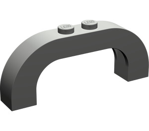 LEGO Dark Gray Arch 1 x 6 x 2 with Curved Top (6183 / 24434)