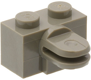 LEGO Gris oscuro Brazo Ladrillo 1 x 2 con 2 Brazo Puntas (30014)