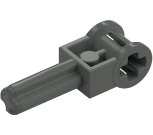 LEGO Donkergrijs As 1.5 met Haakse As Connector (6553)