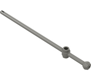 LEGO Dark Gray Bar 12 with Hollow Studs, Towball, and Slit (6076)