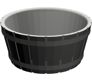 LEGO Dark Gray Barrel 4.5 x 4.5 without Axle Hole (4424)