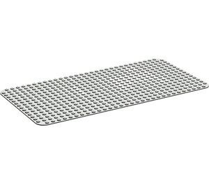LEGO Dark Gray Baseplate 16 x 32 with Rounded Corners with Dots Pattern from Set 352