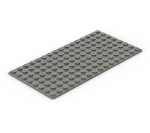 LEGO Donkergrijs Grondplaat 8 x 16 (3865)