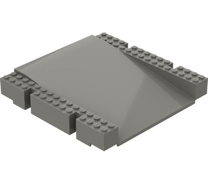 LEGO Gris foncé Plaque de Base Platform 16 x 16 x 2.3 Ramp (2642)