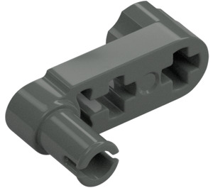 LEGO Dark Gray Beam 3 x 0.5 with Knob and Pin (33299 / 61408)