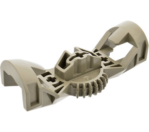 LEGO Dark Gray Bionicle Rahkshi Torso with 7 Tooth Gear (44247)