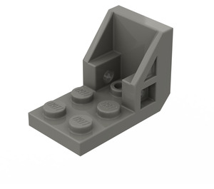 LEGO Gris foncé Support 2 x 3 - 2 x 2 (4598)