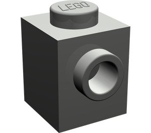 LEGO Gris foncé Brique 1 x 1 avec Stud sur Une Côté (87087)