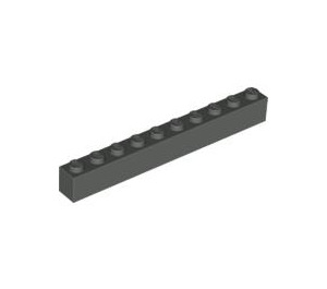 LEGO Dark Gray Brick 1 x 10 (6111)