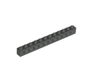 LEGO Dunkelgrau Backstein 1 x 12 mit Löcher (3895)