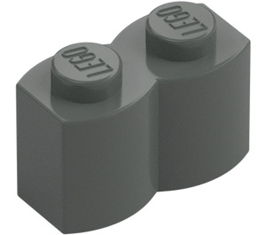 LEGO Dark Gray Brick 1 x 2 Log (30136)