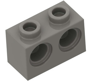 LEGO Dunkelgrau Backstein 1 x 2 mit 2 Löcher (32000)