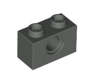 LEGO Gris foncé Brique 1 x 2 avec Trou (3700)