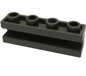 LEGO Mørkegrå Klods 1 x 4 med rille (2653)