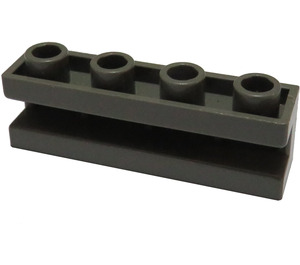 LEGO Gris foncé Brique 1 x 4 avec rainure (2653)