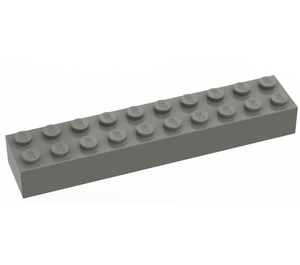 LEGO Donkergrijs Steen 2 x 10 (3006 / 92538)