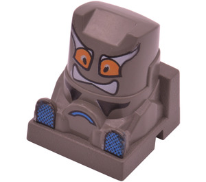 LEGO Dark Gray Brick 2 x 2 with Warrior Racer Figure (30599)