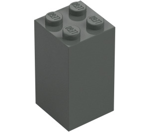 LEGO Gris oscuro Ladrillo 2 x 2 x 3 (30145)