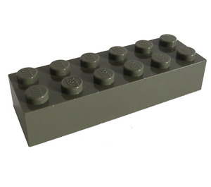 LEGO Dark Gray Brick 2 x 6 (2456 / 44237)