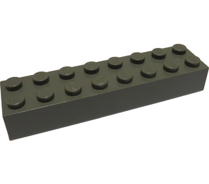 LEGO Mörkgrå Kloss 2 x 8 (3007 / 93888)