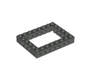 LEGO Dunkelgrau Backstein 6 x 8 mit Open Center 4 x 6 (1680 / 32532)